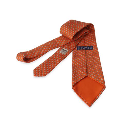 Hermès Silk Origami & Chicken Print Tie 